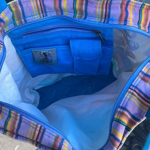 Lauren Burch Large Tote Beach Bag Colorful  Horses - Picture 6 of 6